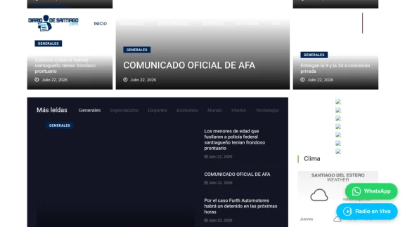 Captura de Diario De Santiago