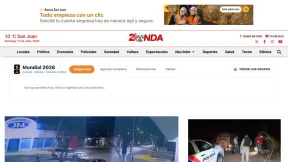 Captura de Diario El Zonda