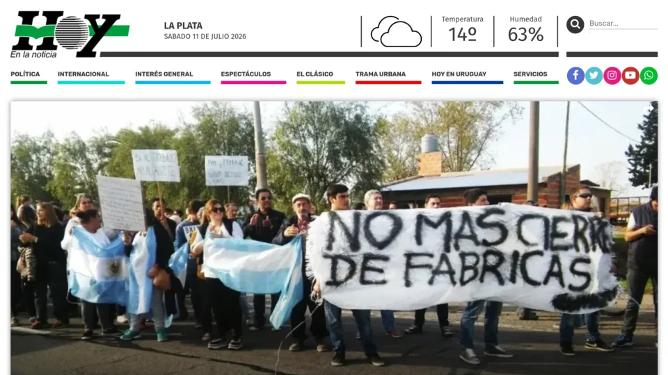 Captura de Diario Hoy (la Plata)