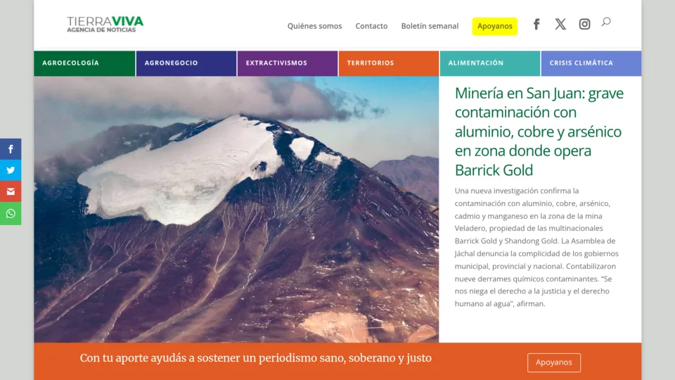 Captura de Agencia Tierra Viva