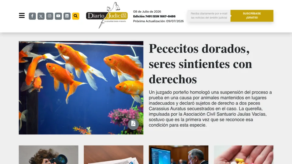 Captura de Diario Judicial