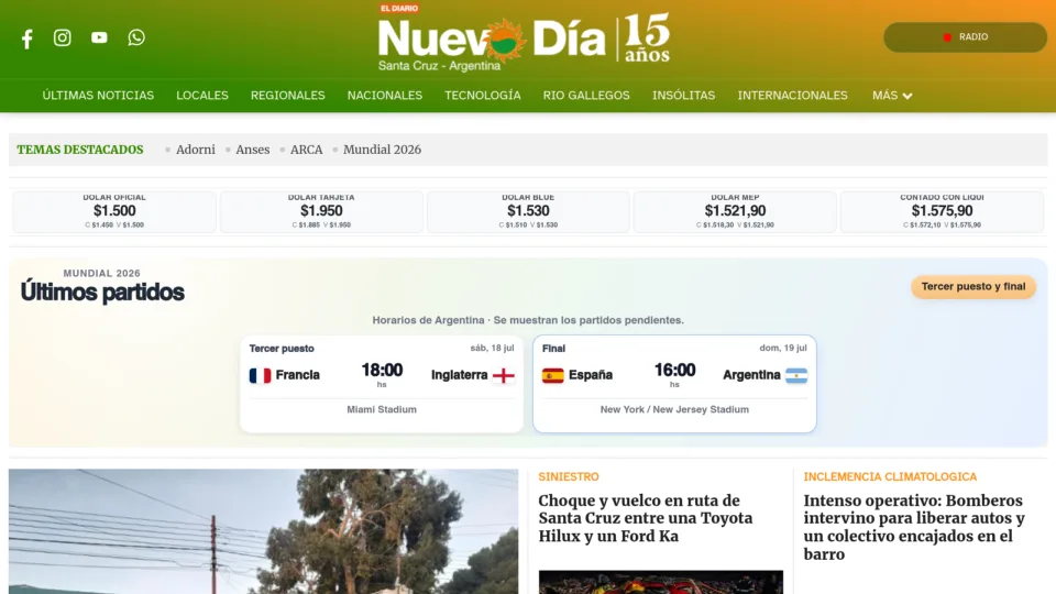 Captura de El Diario Nuevo Dia