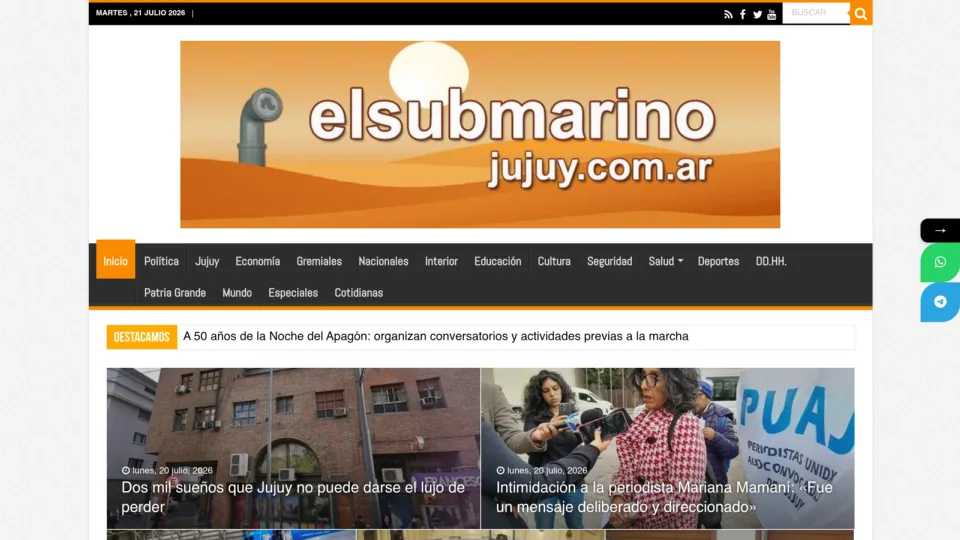 Captura de El Submarino Jujuy