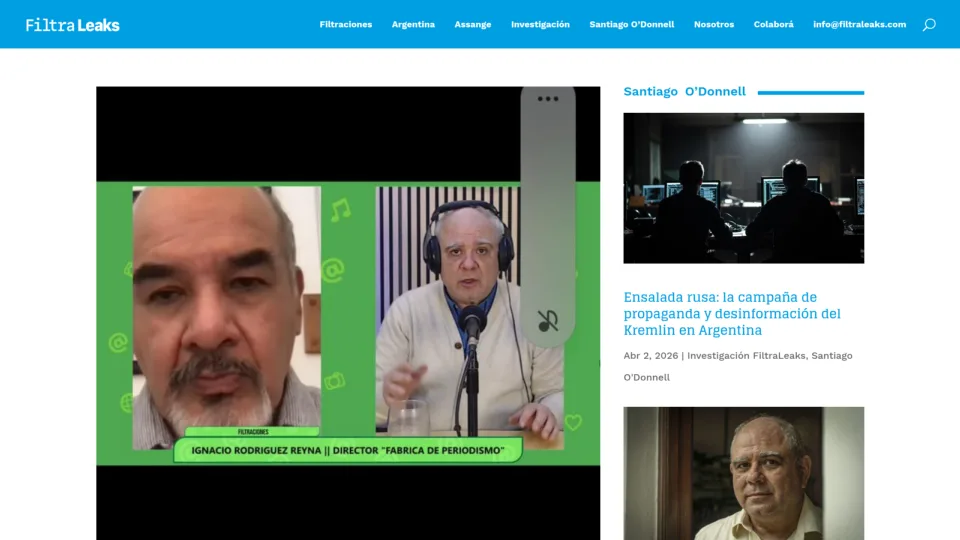 Captura de Filtraleaks