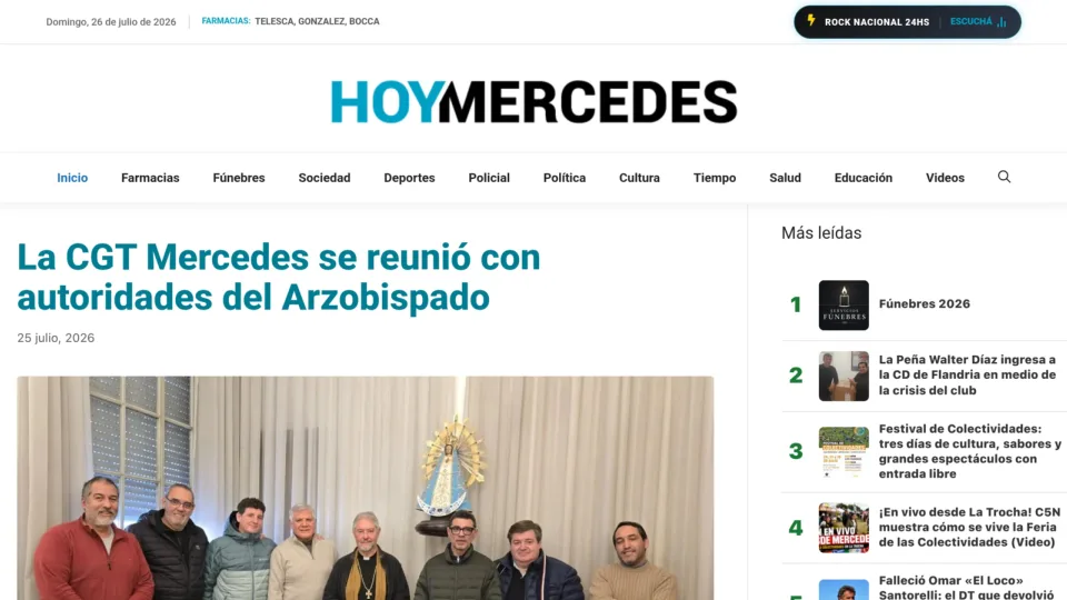 Captura de Hoy Mercedes