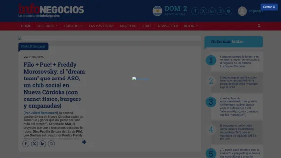 Captura de Infonegocios