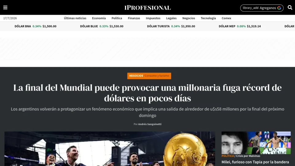 Captura de Iprofesional