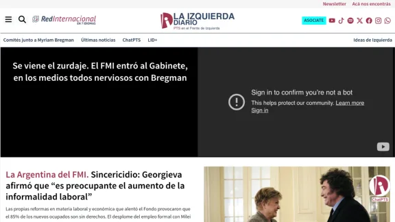Captura de La Izquierda Diario