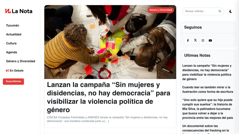 Captura de La Nota Tucuman