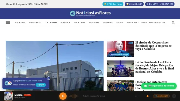 Captura de Noticias Las Flores