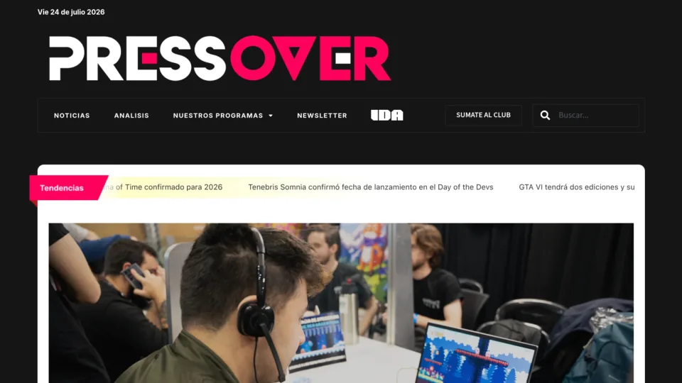 Captura de Press Over