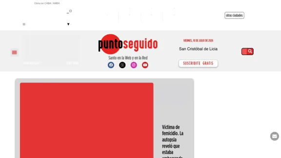 Captura de Punto Seguido