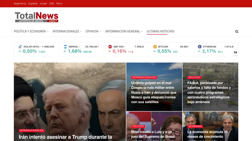 Captura de Total News Agency