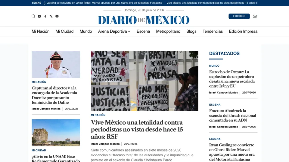 Captura de Diario De Mexico