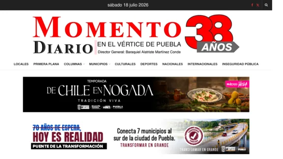 Captura de Diario Momento