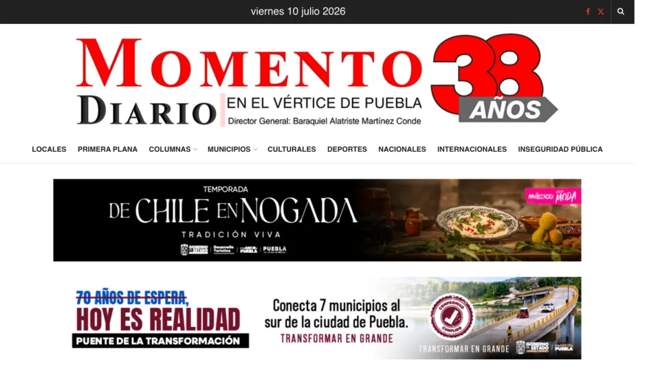 Captura de Diario Momento