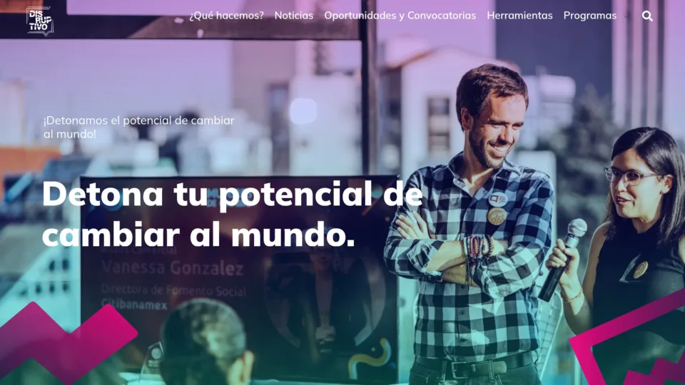 Captura de Disruptivo.tv