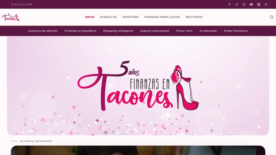 Captura de Finanzas En Tacones
