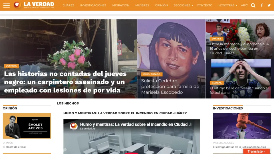 Captura de La Verdad Juarez