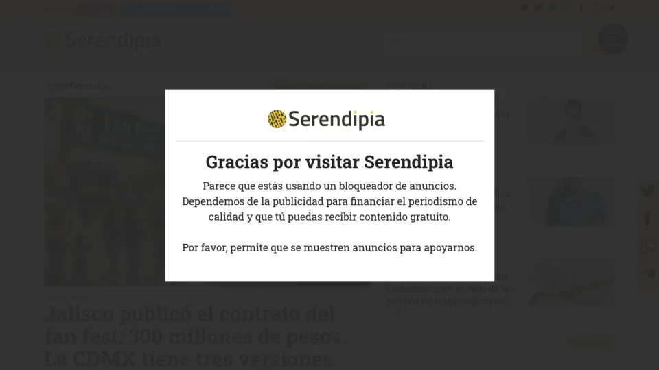 Captura de Serendipia