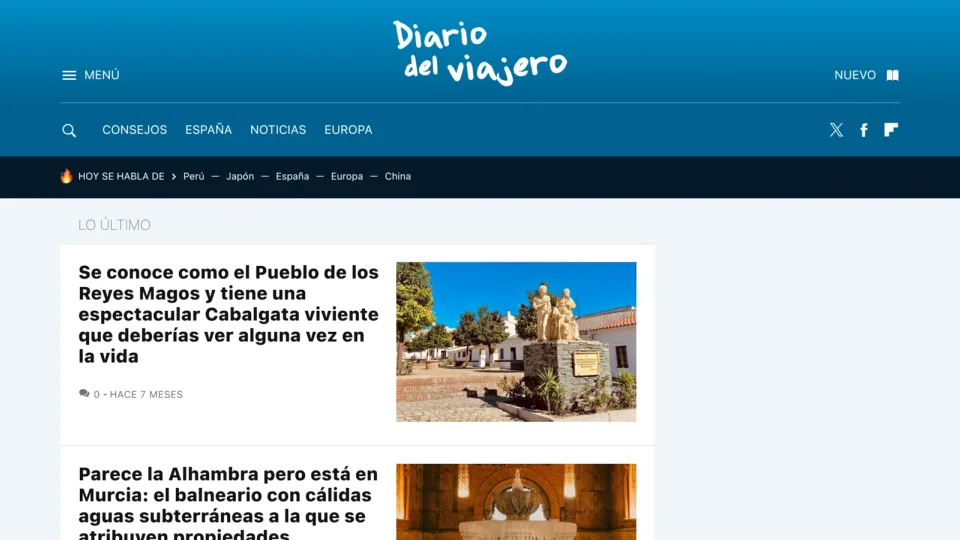Captura de Diario Del Viajero
