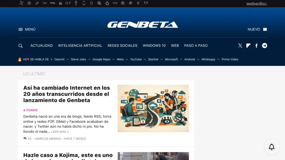 Captura de Genbeta