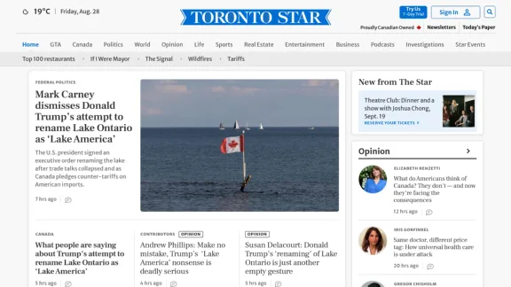 Captura de Toronto Star