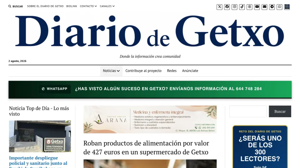 Captura de Diario de Getxo