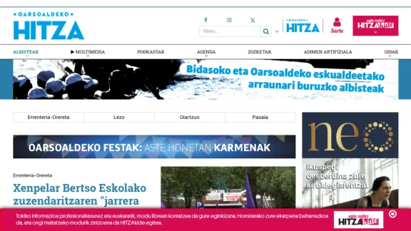 Captura de Oarsoaldeko Hitza
