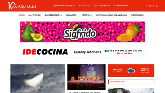 Captura de Axarquía Plus