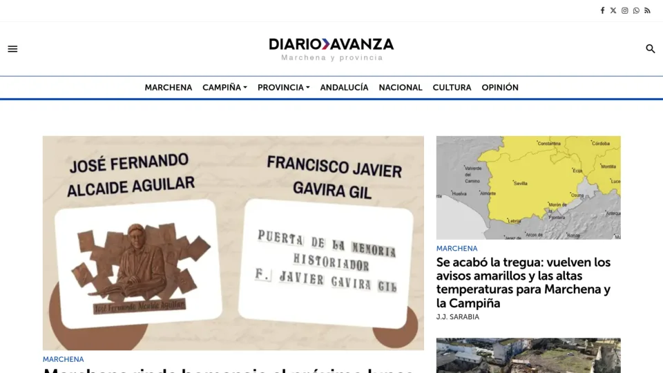 Captura de Diario Avanza