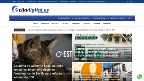Captura de Écija Digital