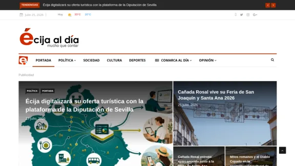 Captura de Écija al Día