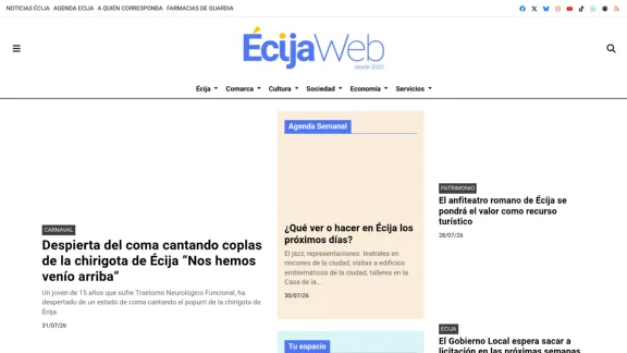 Captura de Écija Web