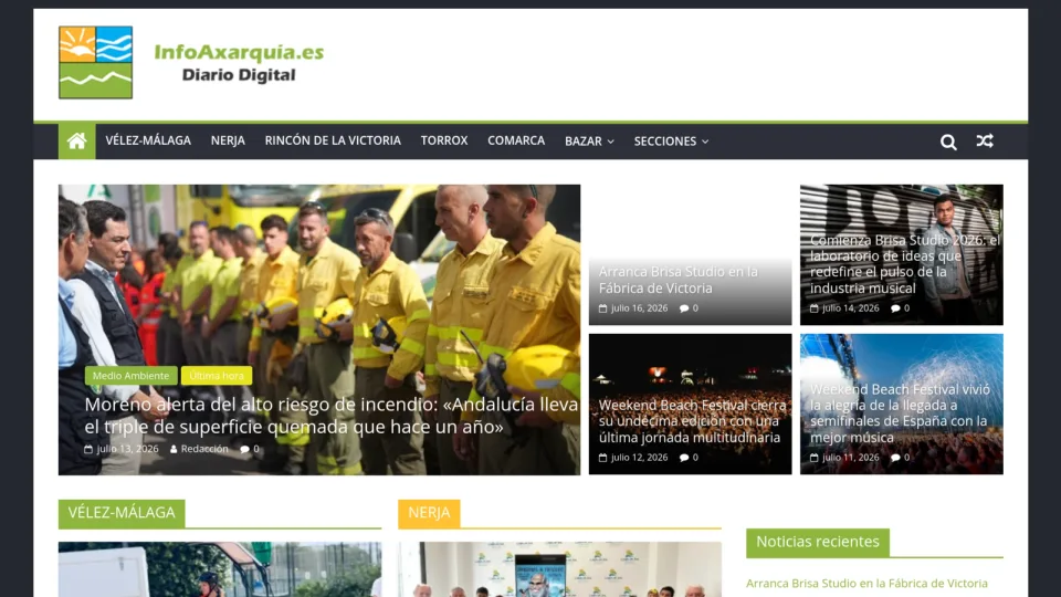 Captura de InfoAxarquía