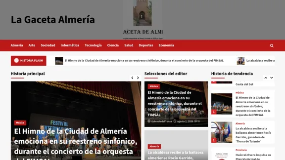 Captura de La Gaceta de Almería