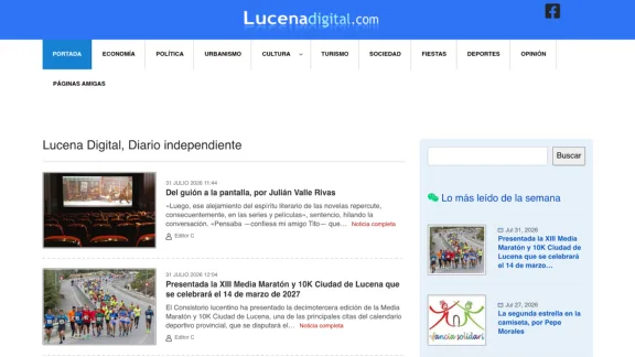 Captura de Lucena Digital