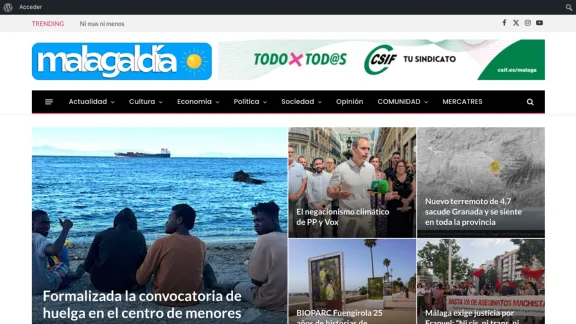 Captura de Málaga al Día