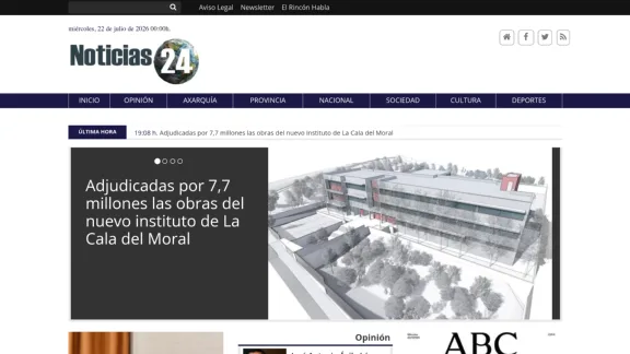 Captura de Noticias 24 Digital