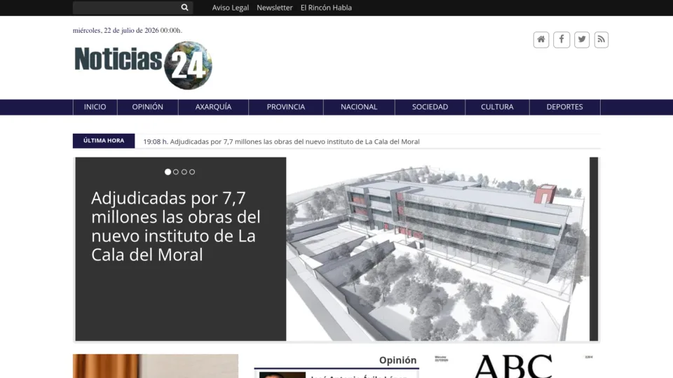 Captura de Noticias 24 Digital