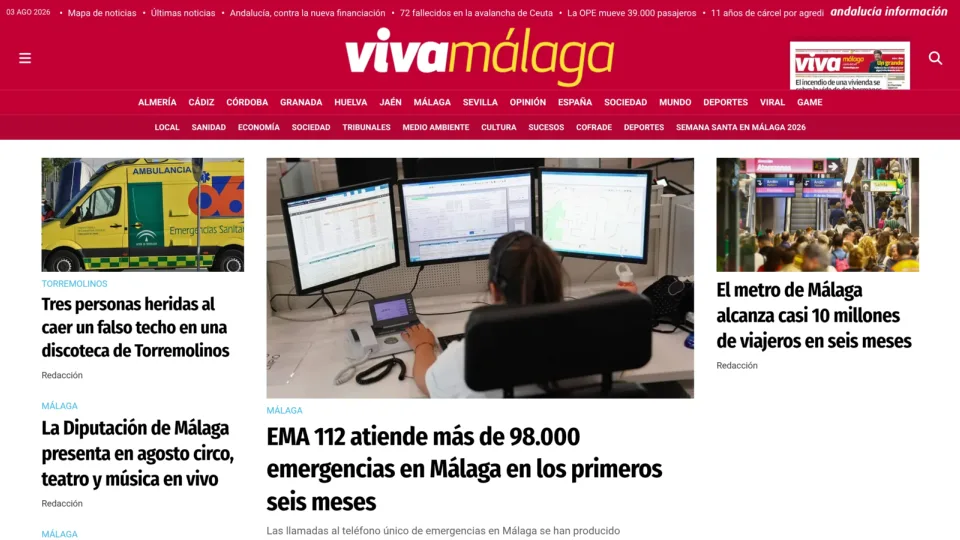 Captura de Viva Málaga