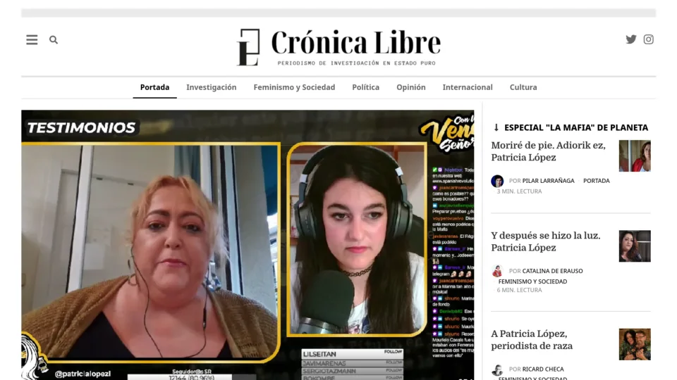 Captura de Crónica Libre