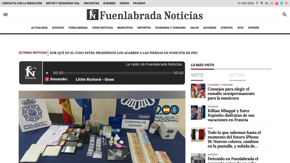 Captura de Fuenlabrada Noticias