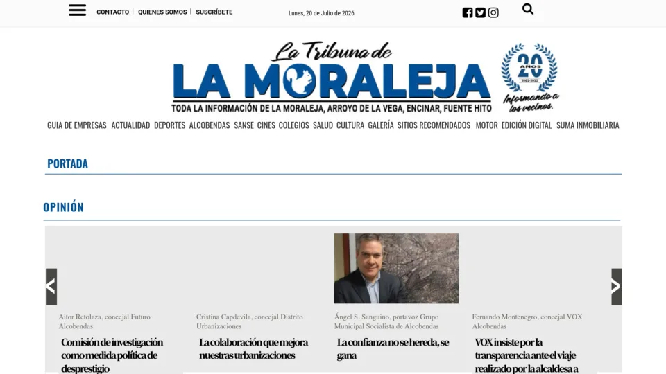Captura de Tribuna de La Moraleja