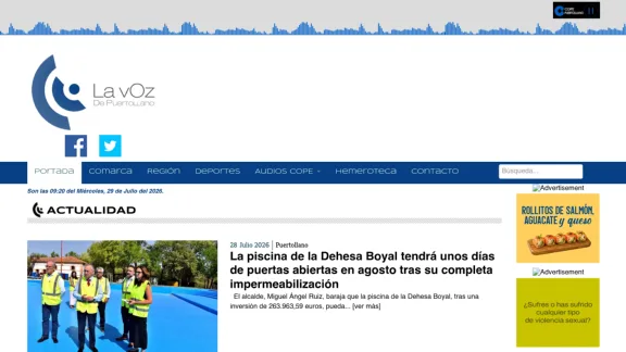 Captura de La Voz de Puertollano