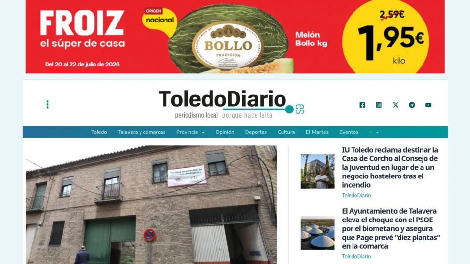 Captura de Toledo Diario