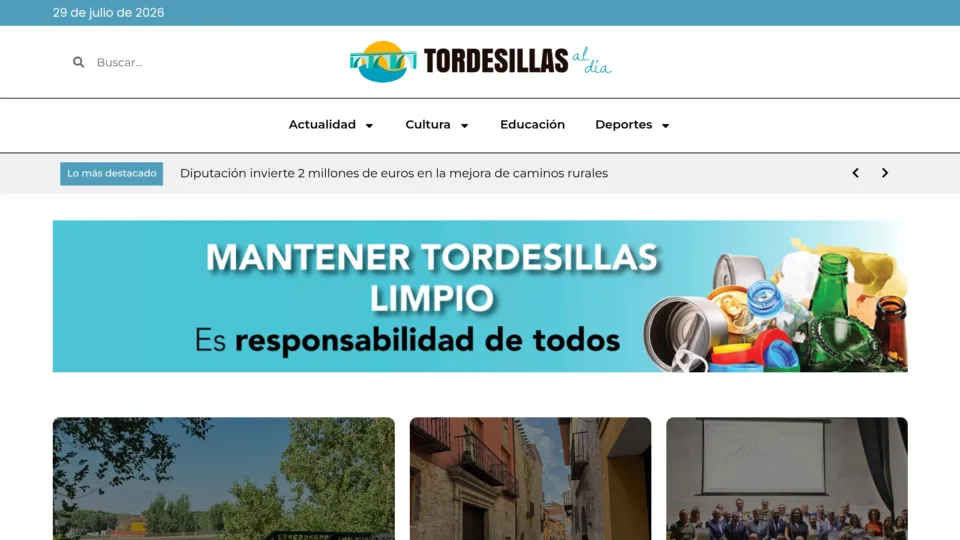 Captura de Tordesillas al Día