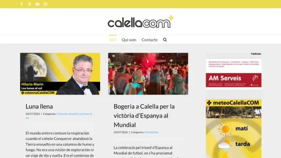 Captura de Calella.com