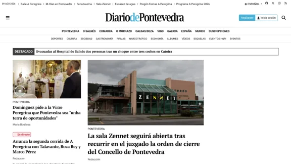 Captura de Diario de Pontevedra