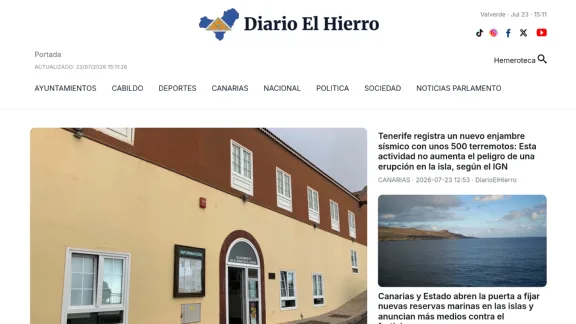 Captura de Diario El Hierro